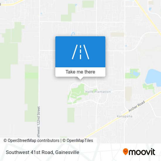 Southwest 41st Road map