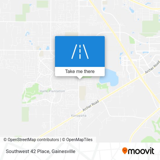 Southwest 42 Place map