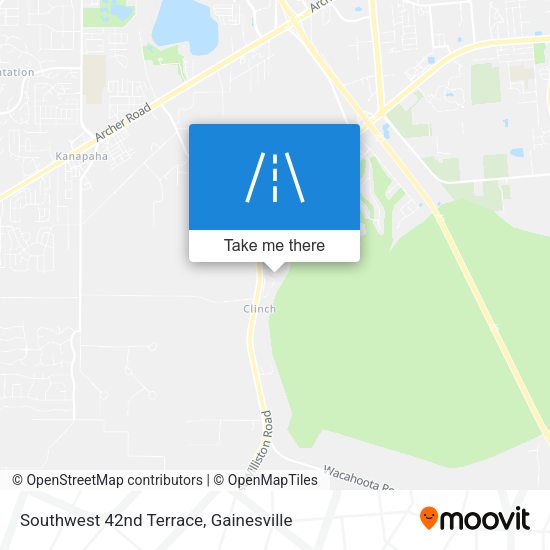 Southwest 42nd Terrace map