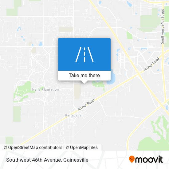 Southwest 46th Avenue map