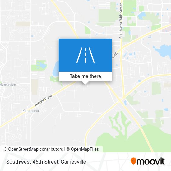 Southwest 46th Street map