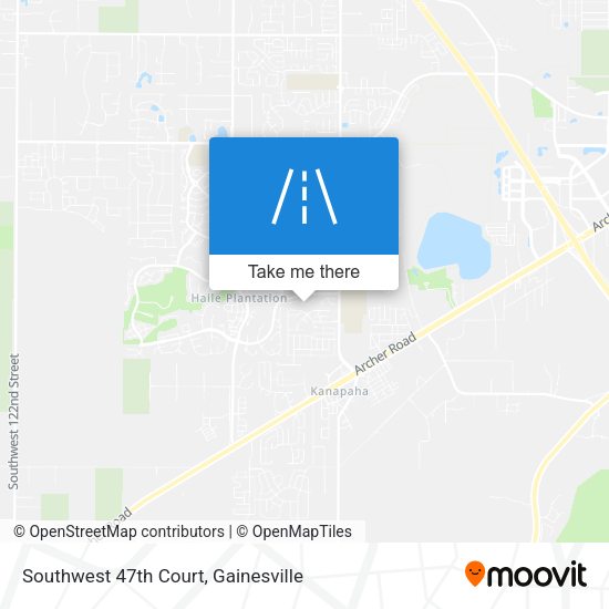 Southwest 47th Court map