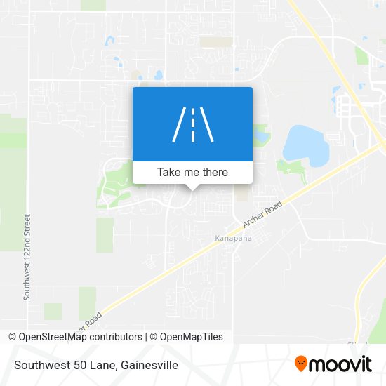 Mapa de Southwest 50 Lane