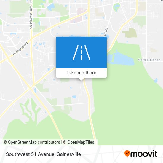 Southwest 51 Avenue map