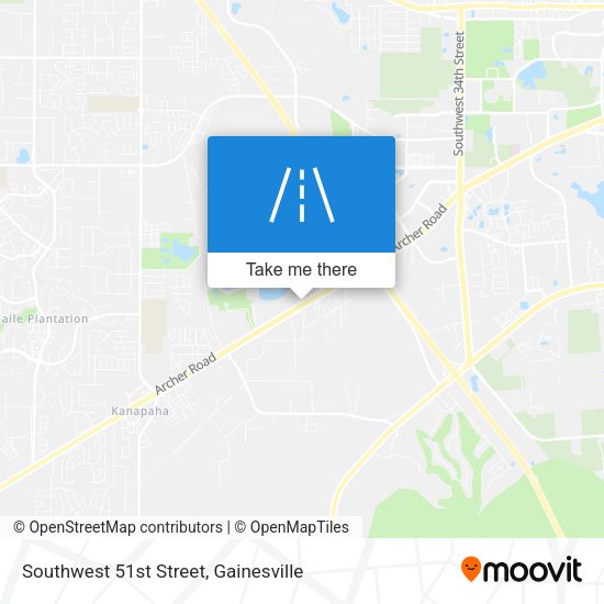 Southwest 51st Street map