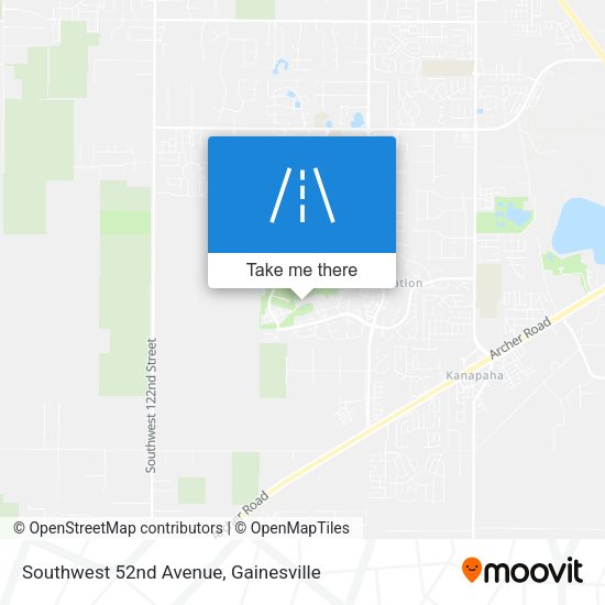 Mapa de Southwest 52nd Avenue