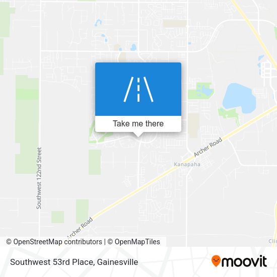 Southwest 53rd Place map