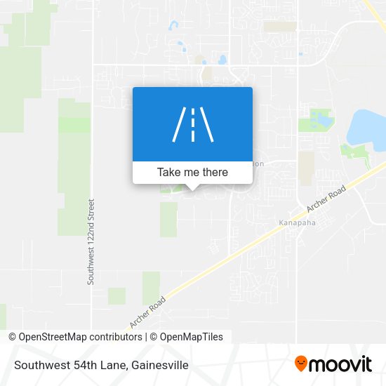 Southwest 54th Lane map
