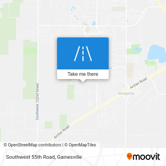 Southwest 55th Road map
