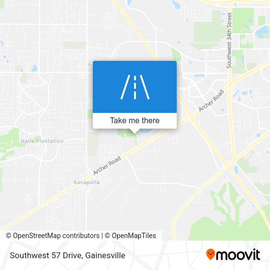Southwest 57 Drive map