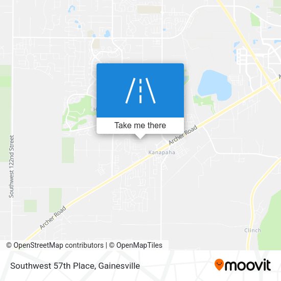 Southwest 57th Place map