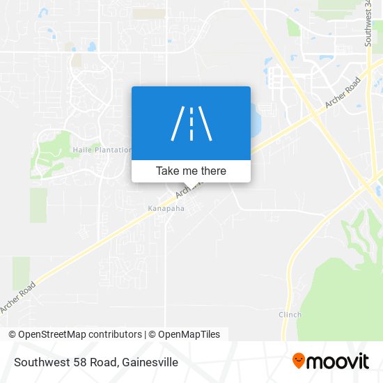 Southwest 58 Road map