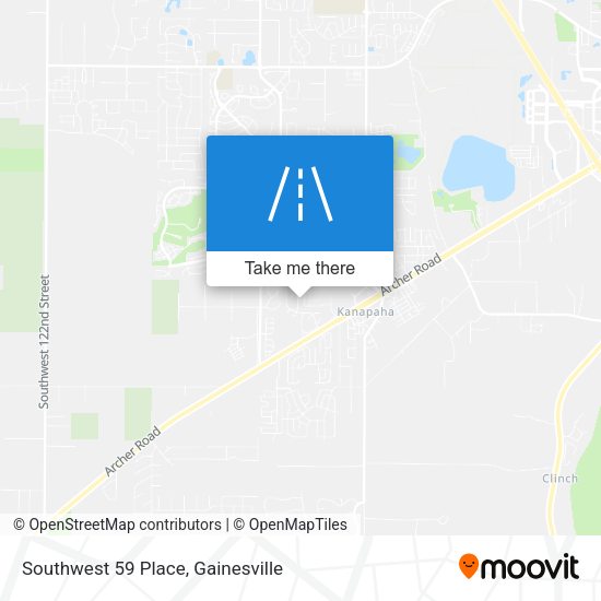 Southwest 59 Place map
