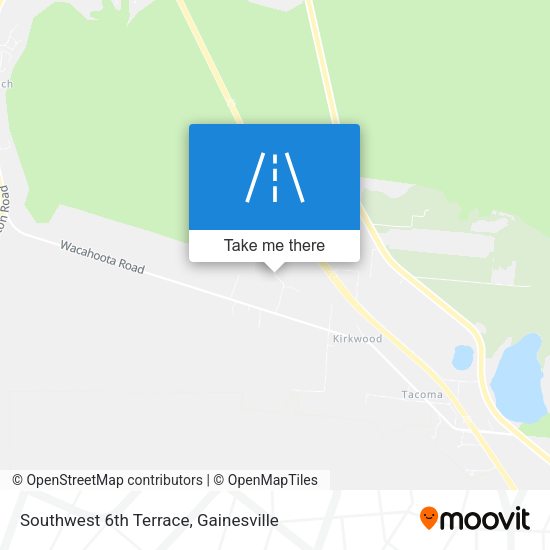 Southwest 6th Terrace map