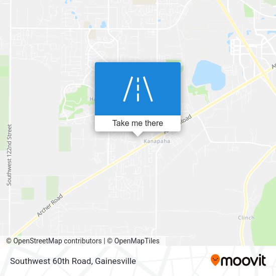 Southwest 60th Road map