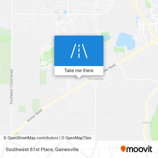 Southwest 61st Place map