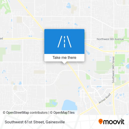 Southwest 61st Street map