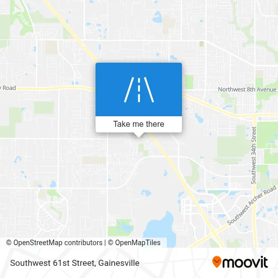 Southwest 61st Street map