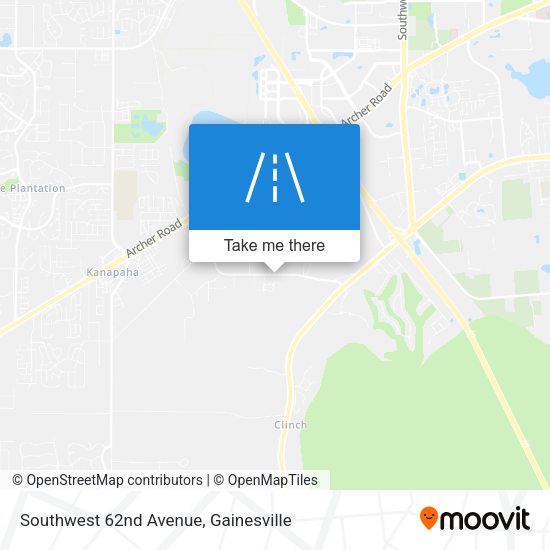 Southwest 62nd Avenue map