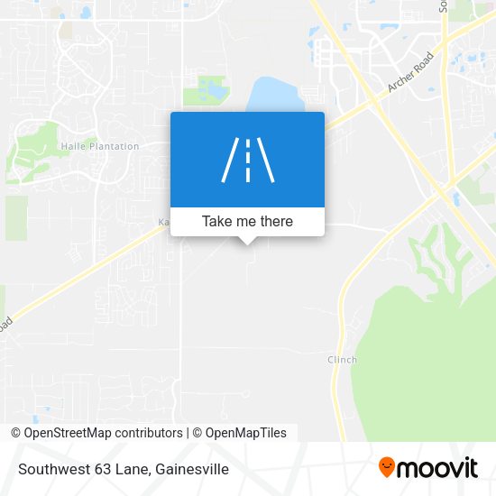 Southwest 63 Lane map