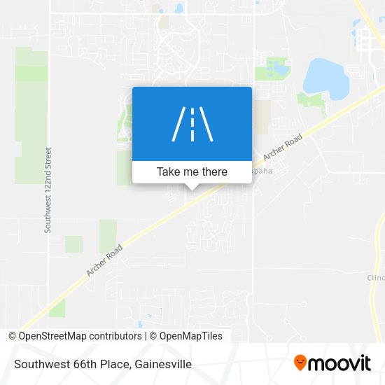 Southwest 66th Place map