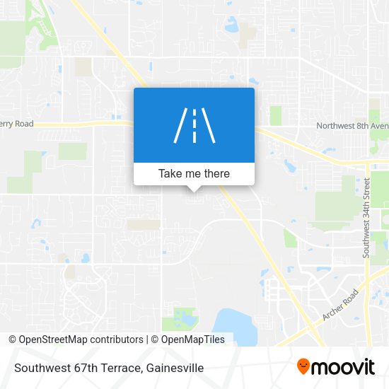 Southwest 67th Terrace map