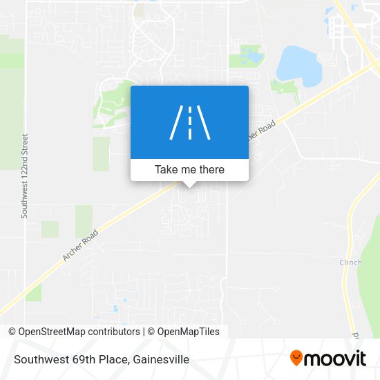 Southwest 69th Place map