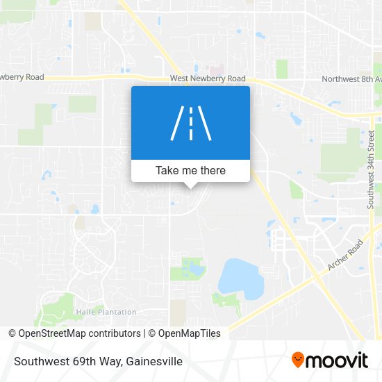 Southwest 69th Way map