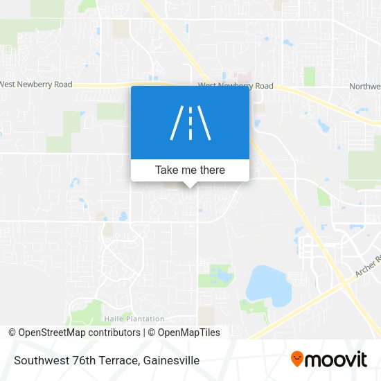 Southwest 76th Terrace map