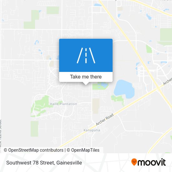 Southwest 78 Street map