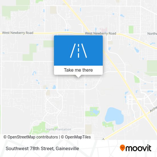 Southwest 78th Street map