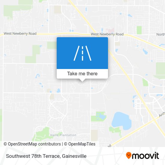 Southwest 78th Terrace map