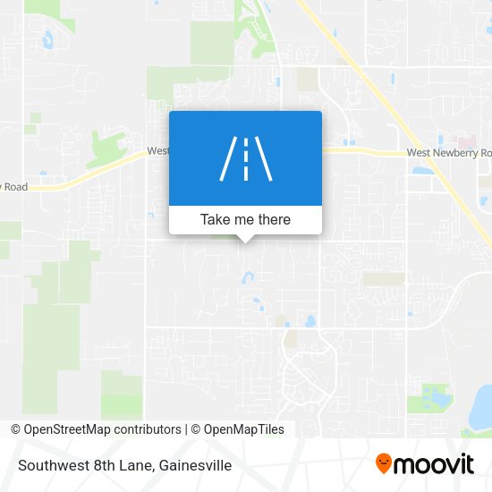 Southwest 8th Lane map