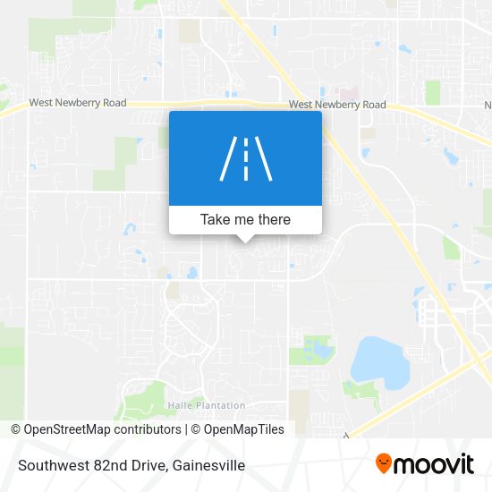 Southwest 82nd Drive map