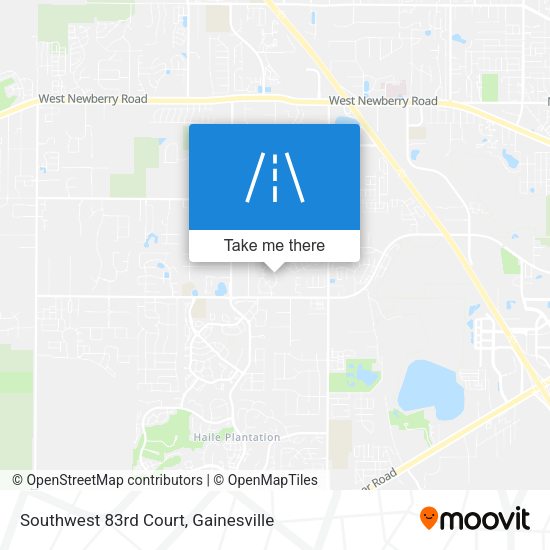 Southwest 83rd Court map