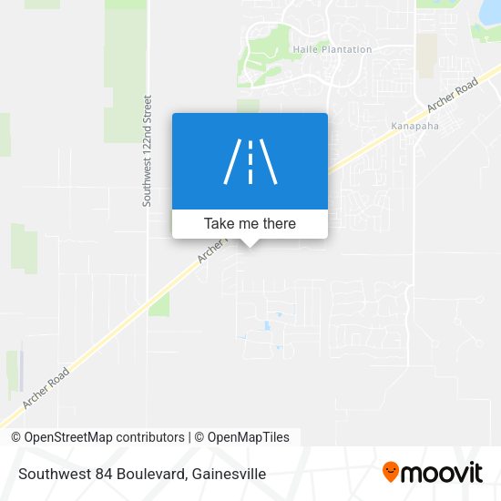 Southwest 84 Boulevard map