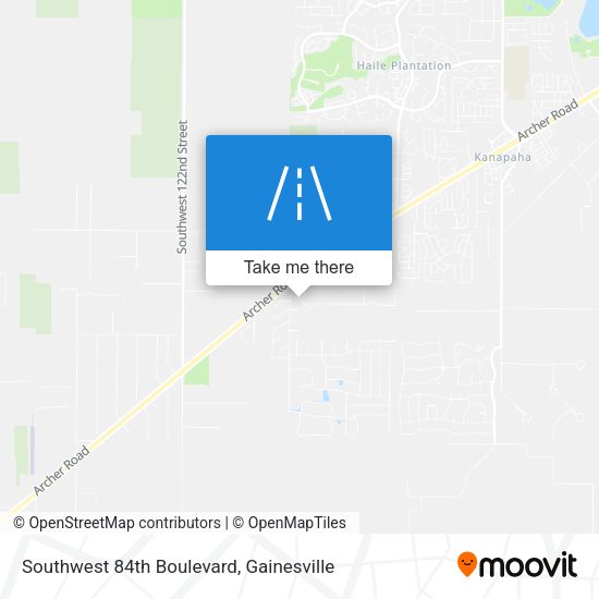 Southwest 84th Boulevard map