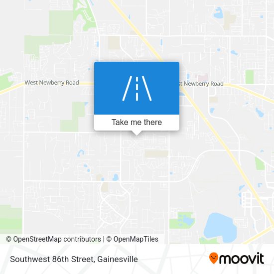 Southwest 86th Street map