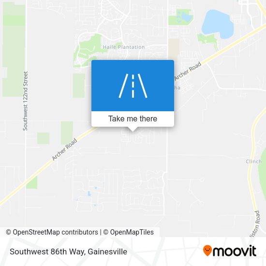 Southwest 86th Way map