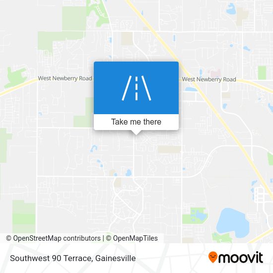 Southwest 90 Terrace map