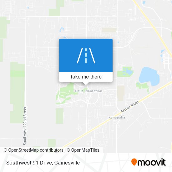Mapa de Southwest 91 Drive