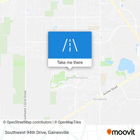 Southwest 94th Drive map