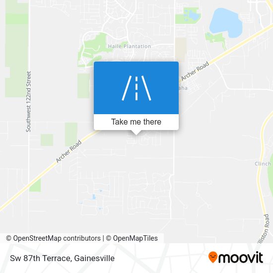 Sw 87th Terrace map