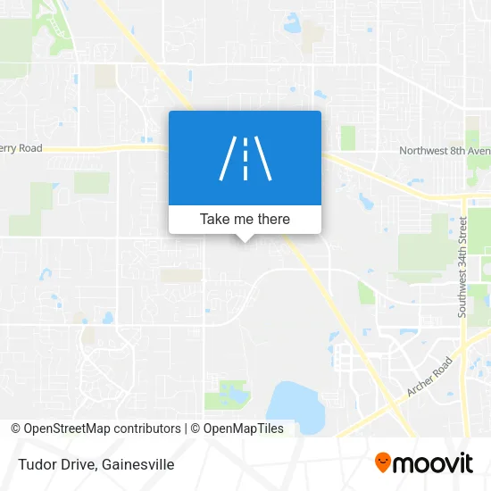 Tudor Drive map