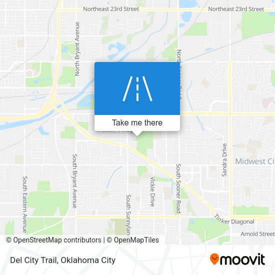 Del City Trail map