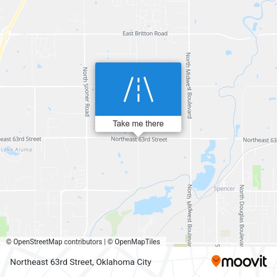 Northeast 63rd Street map