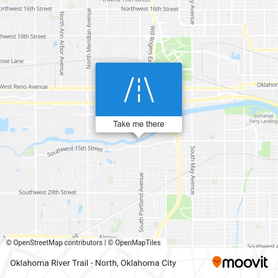 Oklahoma River Trail - North map