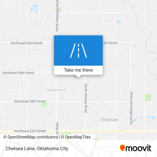 Chelsea Lane map