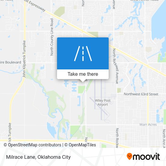 Milrace Lane map