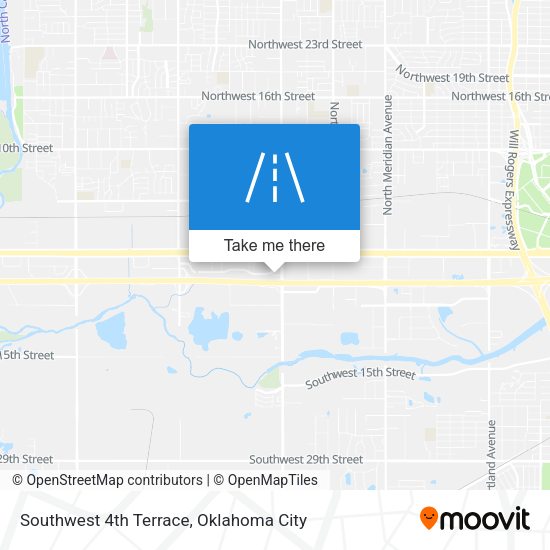 Southwest 4th Terrace map